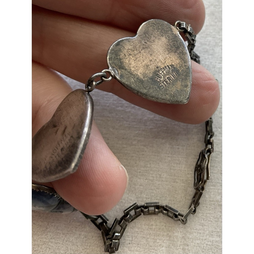 Frederick S. Hoffman vintage Sterling Silver Butterfly Wings Bracelet Estate - Picture 4 of 7